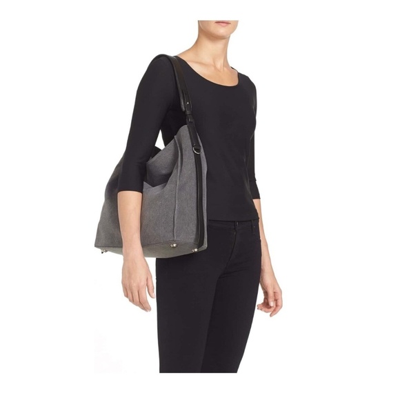 All Saints Paradise North South Denim Tote - Picture 6 of 7